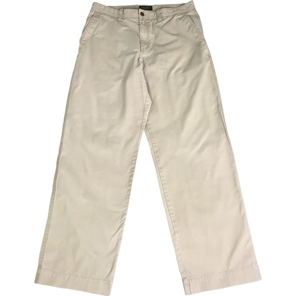 Eddie Bauer Mens 35 x 34 Khaki Pants Classic Fit